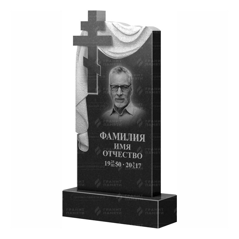 Памятники из гранита с крестом в Белгороде | Гранитный памятник ФГ-085