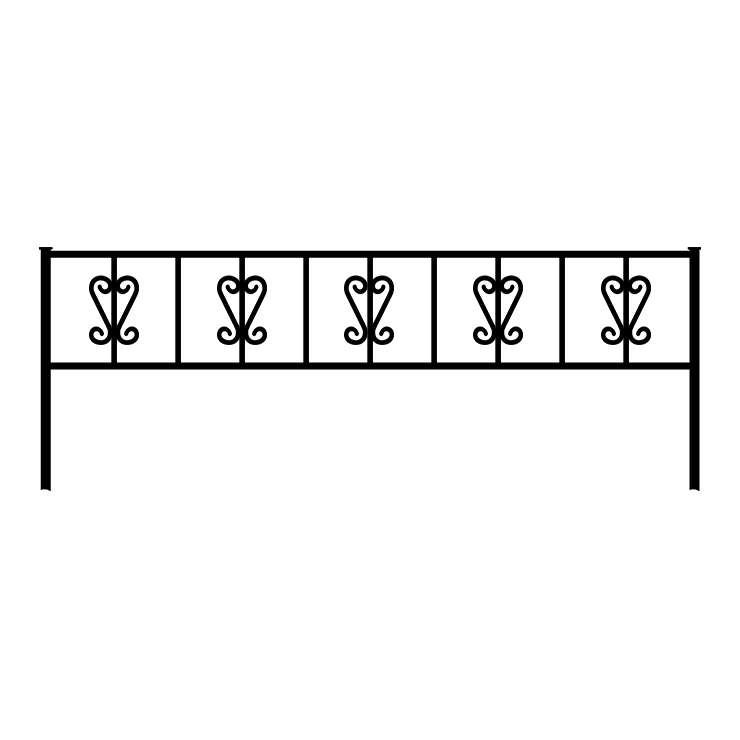Металлические оградки, столы, скамейки в Белгороде | Оградка №8