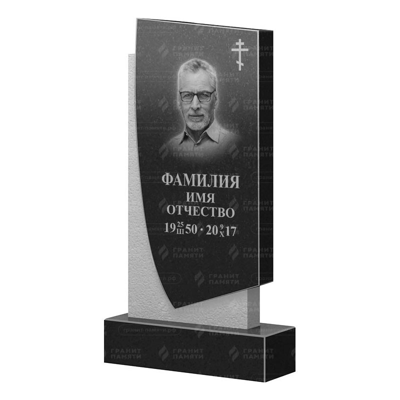 Памятники из гранита вертикальные в Белгороде | Гранитный памятник ФГ-075
