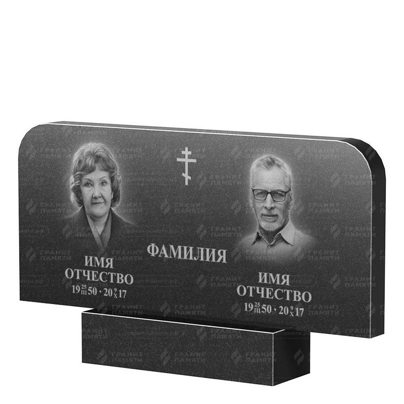 Памятники из гранита двойные в Белгороде | Двойной гранитный памятник ФГ-254