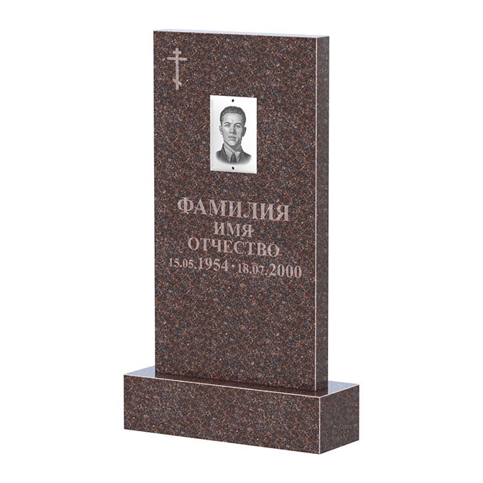 Памятники из цветного гранита в Белгороде | Памятник из гранита Елизовский прямой