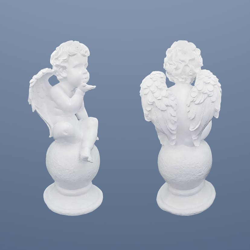 Скульптуры из искусственного мрамора в Белгороде | Скульптура ангел на шаре №2