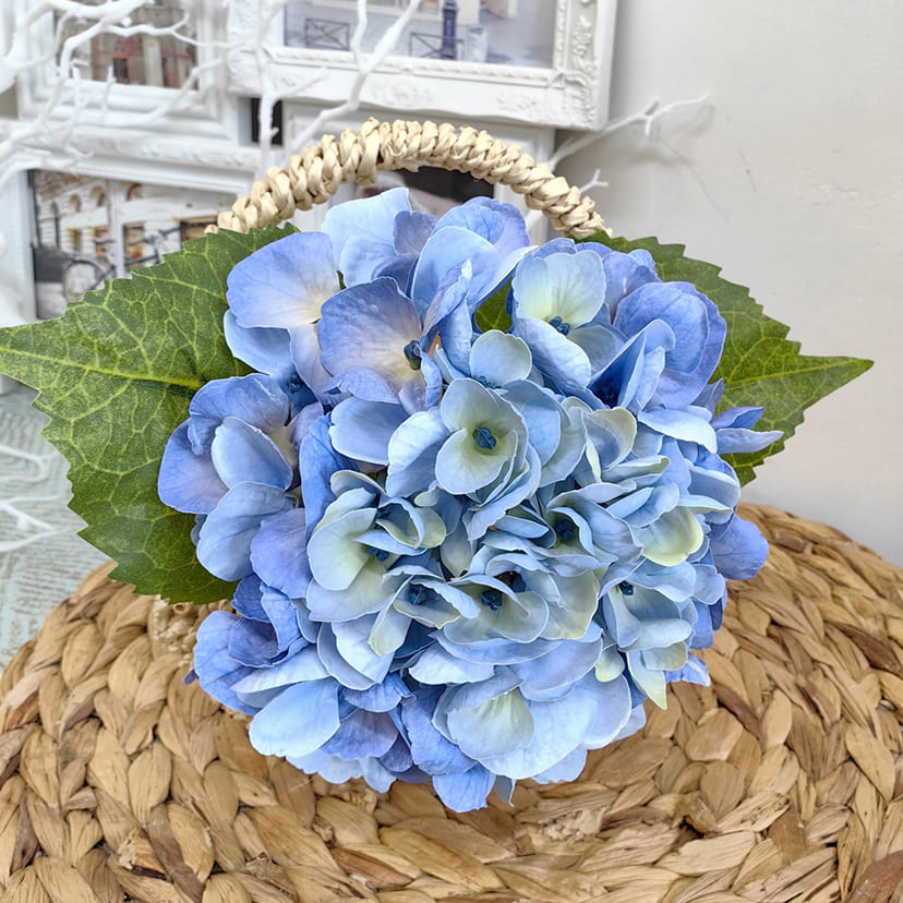 Искусственные цветы в Белгороде | Цветок искусственный «Гортензия», голубая, одиночный