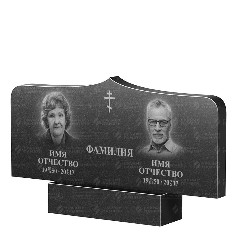 Гранитные памятники в Белгороде | Двойной гранитный памятник ФГ-260