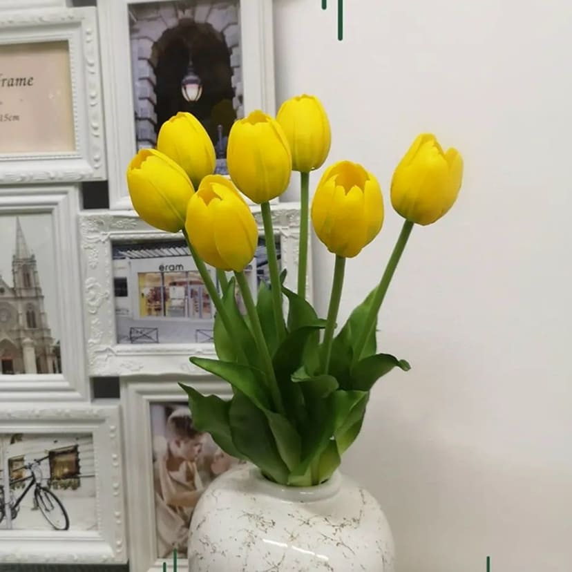 Искусственные цветы в Белгороде | Цветы искусственные «Тюльпаны», желтые, букет