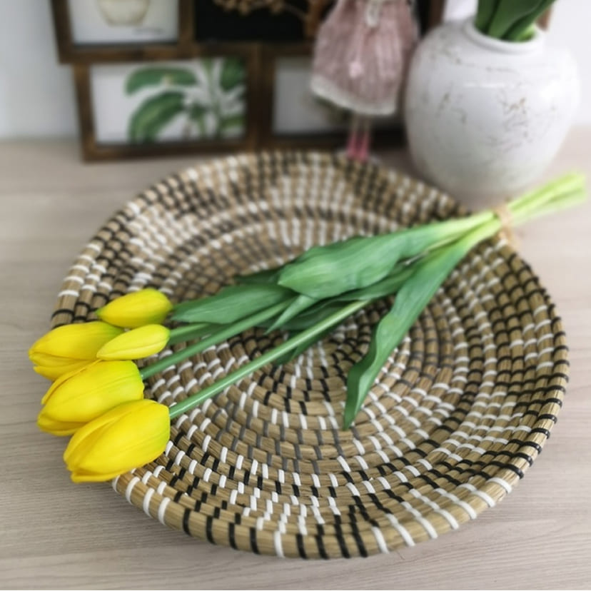 Искусственные цветы в Белгороде | Цветы искусственные «Тюльпаны, бутоны», желтые, букет