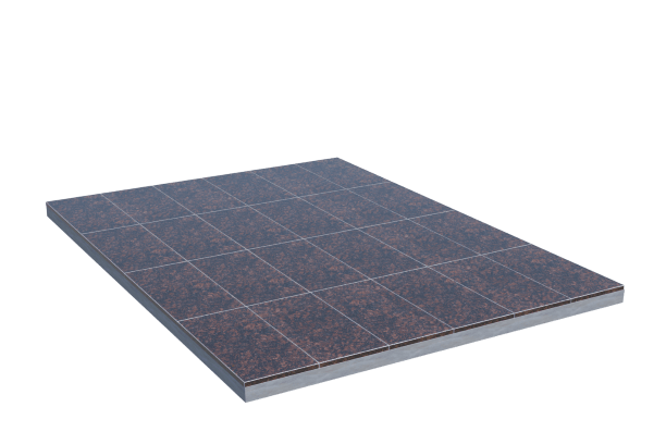 Площадки на могилу в Белгороде | Площадка с облицовкой Дымовским гранитом