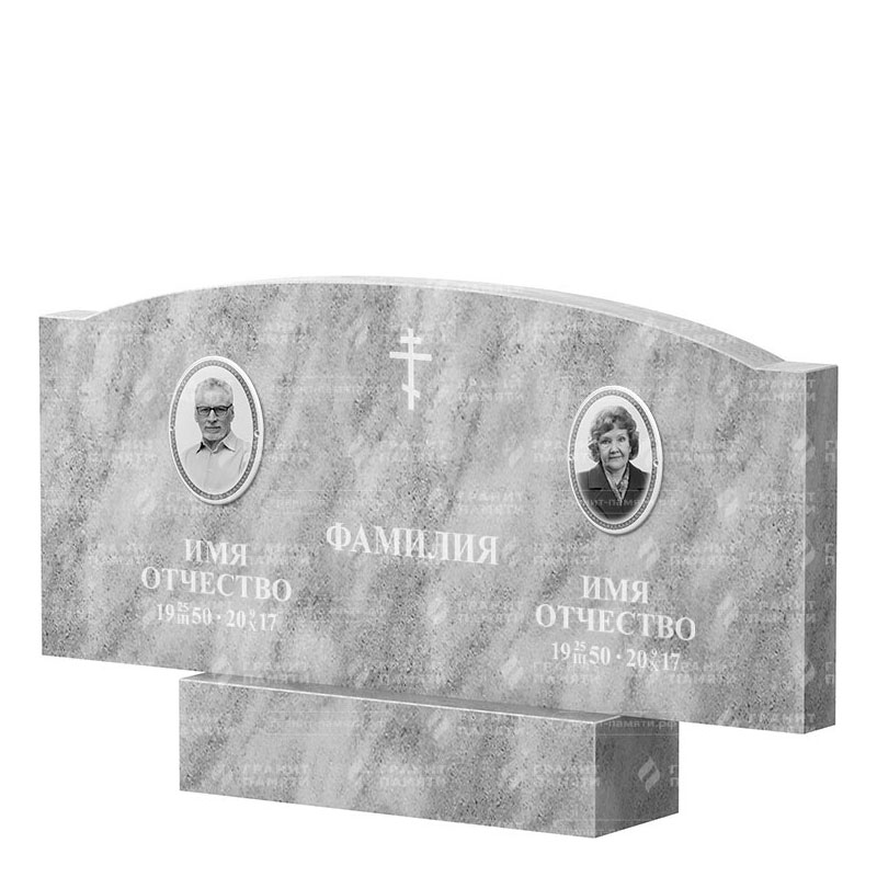 Памятники из мрамора в Белгороде | Двойной мраморный памятник ФМ-257