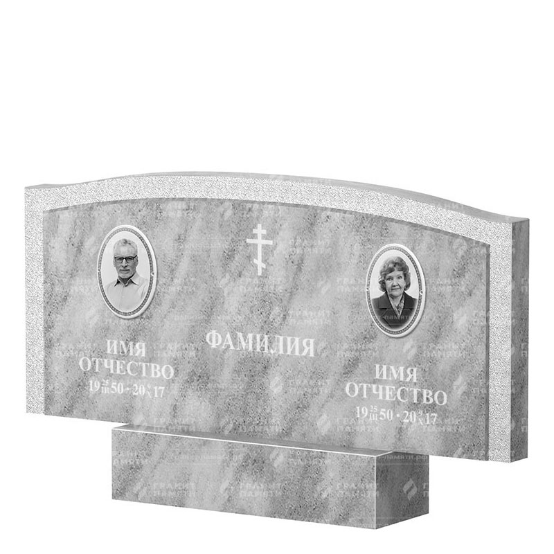 Памятники из мрамора в Белгороде | Двойной мраморный памятник ФМ-131