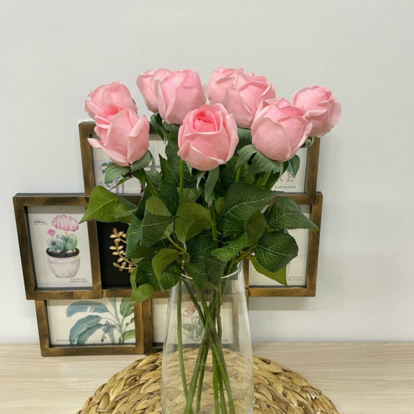 Искусственные цветы в Белгороде | Цветок искусственный «Роза», нежно-розовая, одиночный