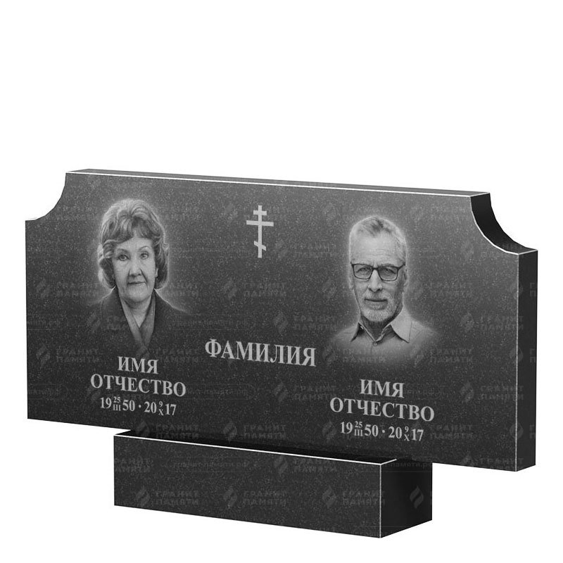 Памятники из гранита двойные в Белгороде | Двойной гранитный памятник ФГ-253