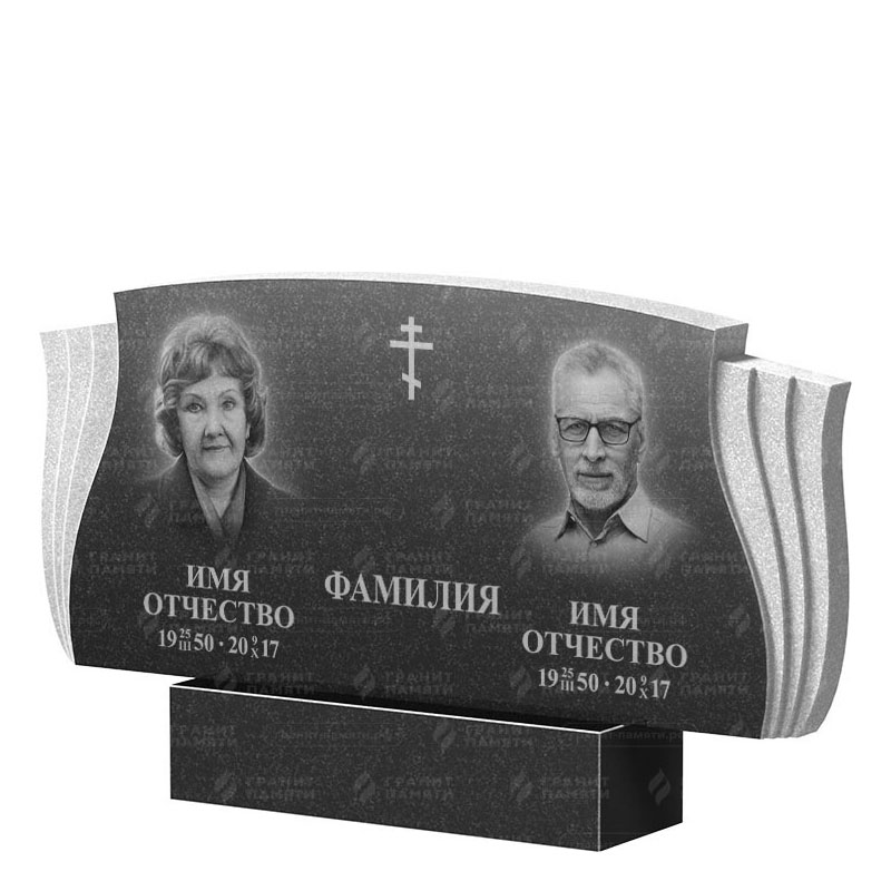 Гранитные памятники в Белгороде | Двойной гранитный памятник ФГ-264