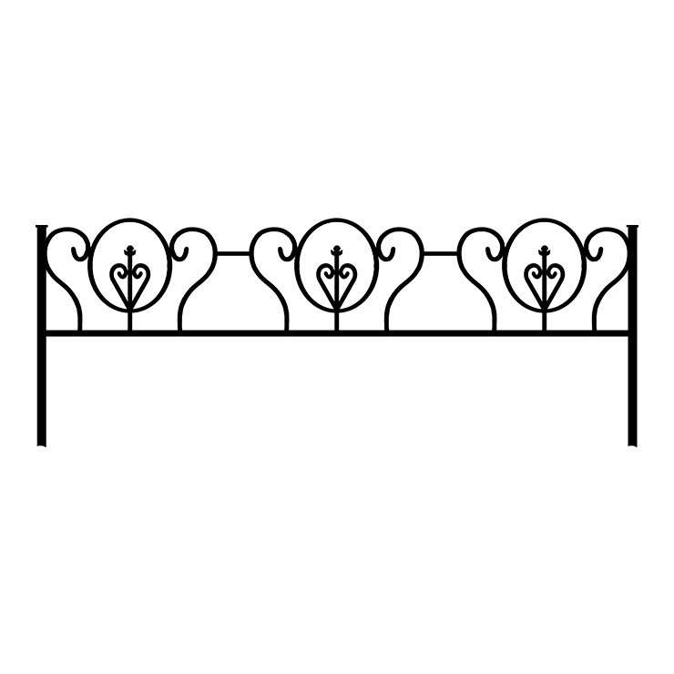 Металлические оградки, столы, скамейки в Белгороде | Оградка №3