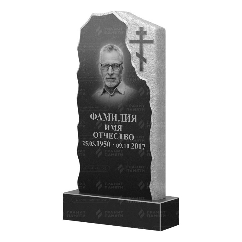 Памятники из гранита с обколом, скалы в Белгороде | Гранитный памятник ФГ-231