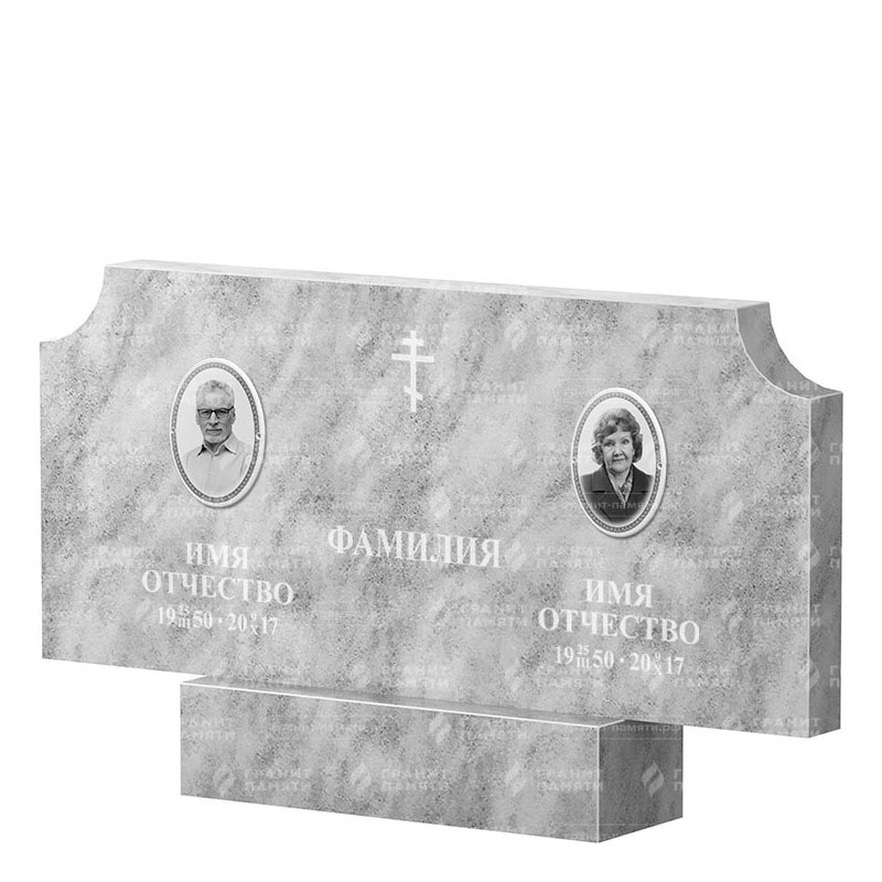 Памятники из мрамора в Белгороде | Двойной мраморный памятник ФМ-253
