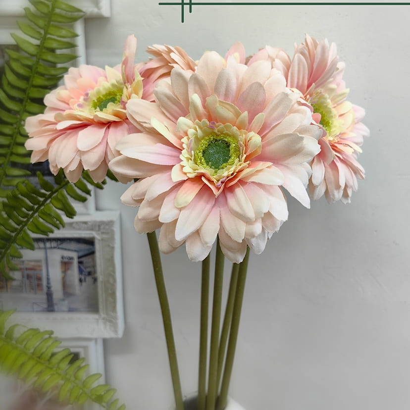 Искусственные цветы в Белгороде | Цветок искусственный «Гербера», молочно-розовая, одиночный