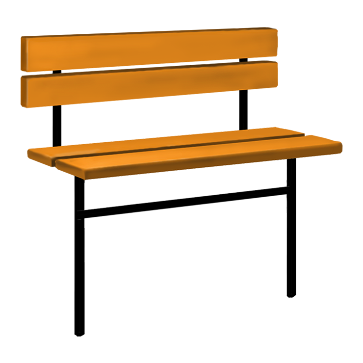 Металлические оградки, столы, скамейки в Белгороде | Скамейка №3 со спинкой