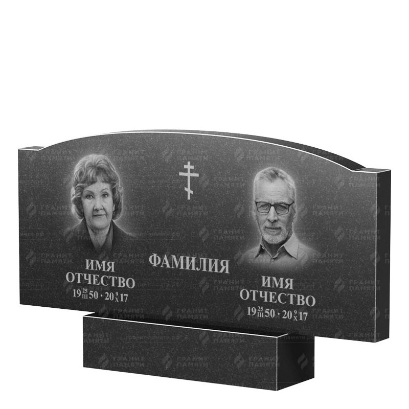 Гранитные памятники в Белгороде | Двойной гранитный памятник ФГ-257