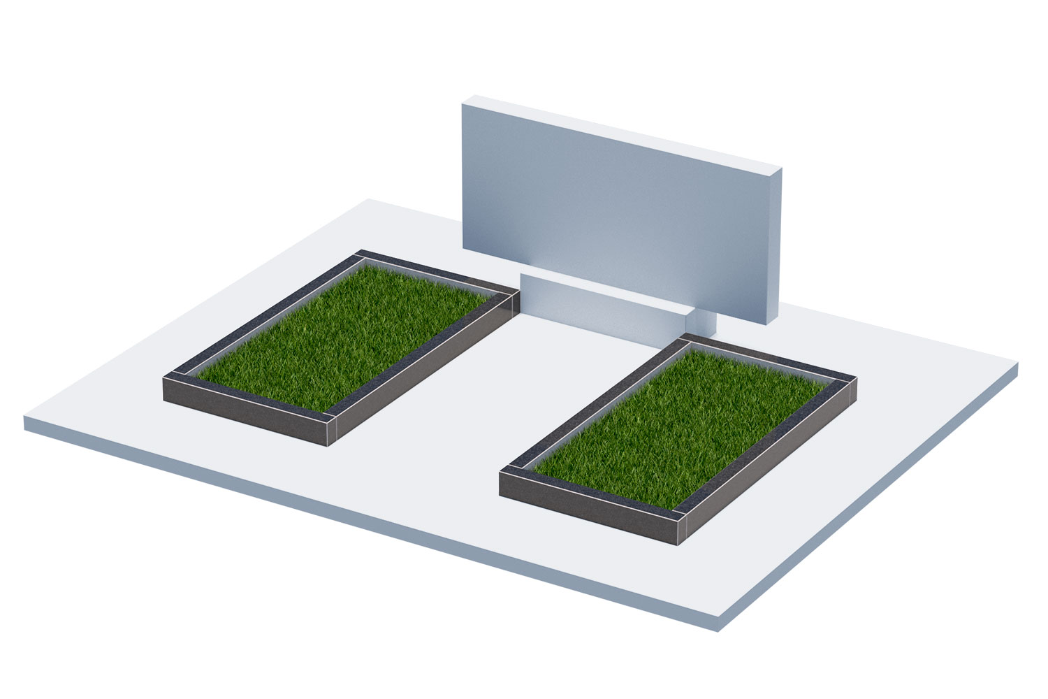 Цветники и надгробные плиты в Белгороде | Цветник Автономный, 2 шт