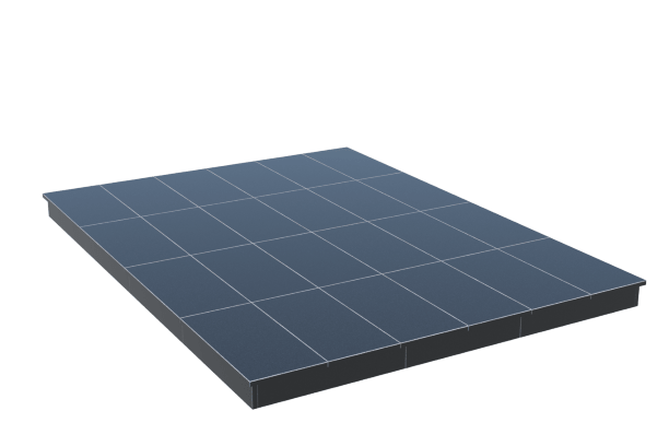 Площадки на могилу в Белгороде | Площадка с вертикальной (10 см) облицовкой гранитом Габбро