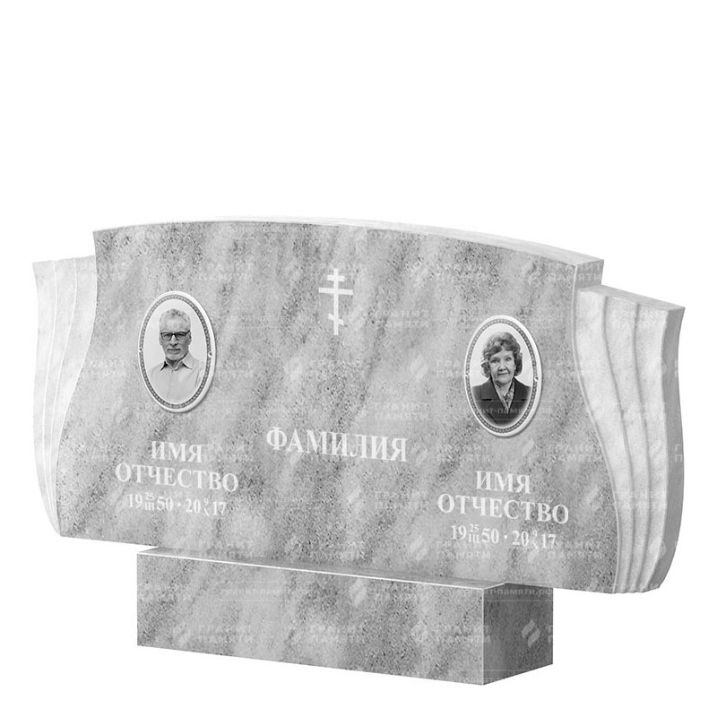 Памятники из мрамора в Белгороде | Двойной мраморный памятник ФМ-264