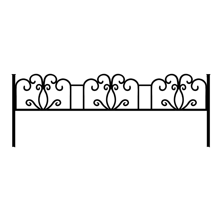 Металлические оградки, столы, скамейки в Белгороде | Оградка №4