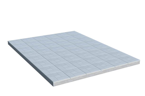 Площадки на могилу в Белгороде | Площадка с тротуарной плиткой