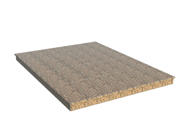 Площадки на могилу в Белгороде | Площадка с вертикальной (10 см) облицовкой Южно-султаевским гранитом